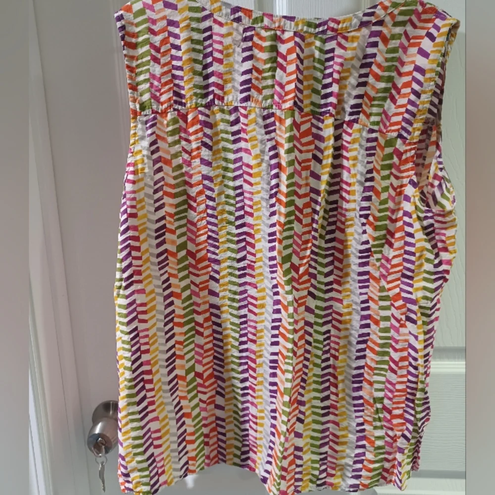 G.H. Bass & Co. Colorful Chevron Blouse - Picture 7 of 7